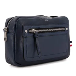 BILL TORNADE Sac ceinture similicuir texturé 26x16x5cm Homme BLEU FONCE Sale