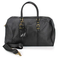 TORRENTE Sac de voyage tressé avec anse amovible Mixte NOIR