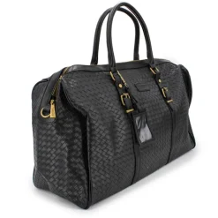 TORRENTE Sac de voyage tressé avec anse amovible Mixte NOIR