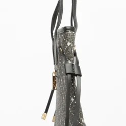 TORRENTE Sac double à motif à carreaux petit modèle 35x14x27cm Femme NOIR Outlet