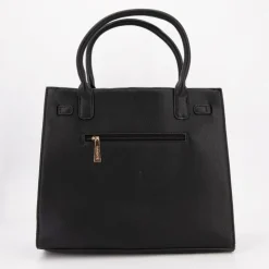 TORRENTE Sac double camel grand modele 32x30x12 cm Femme NOIR Best