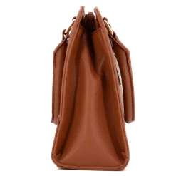 TORRENTE Sac double camel petit modele 27x20x8 cm Femme MARRON Discount