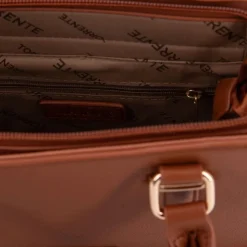 TORRENTE Sac double camel petit modele 27x20x8 cm Femme MARRON Discount