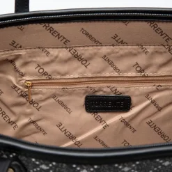 TORRENTE Sac double grand modele 50x30x16cm Femme NOIR Sale
