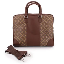 BILL TORNADE Sac ordinateur à motif Femme MARRON New