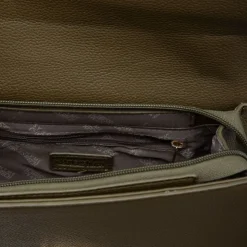 GEORGES RECH Sac pochette avec clip tammie similicuir 5x6x15cm Femme KAKI Sale