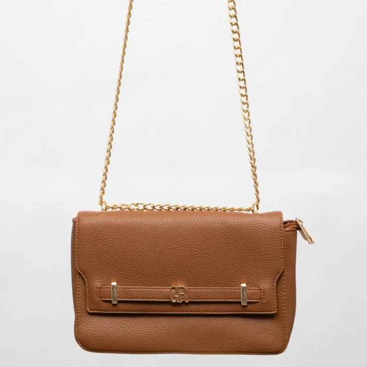 GEORGES RECH Sac pochette solenn similicuir 29x9x18 cm Femme MARRON Clearance