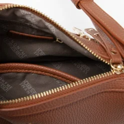 GEORGES RECH Sac similicuir grainé tya avec logo doré 22,5x9,5x13,5 cm Femme MARRON CLAIR Sale