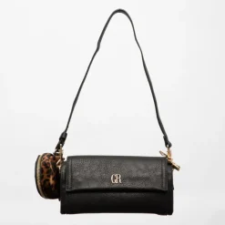 GEORGES RECH Sac similicuir tulay 22x8x11cm avec trousse imprimé léopard Femme NOIR Outlet