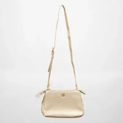 GEORGES RECH Sac similicuir zippée à clous dé sabrina 25x11x16cm Femme OR Clearance