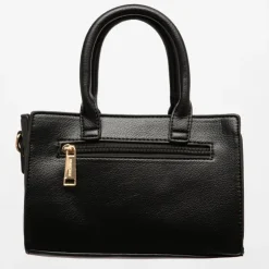 GEORGES RECH Sac thiffany avec porte clé doré avec médaillon 22x5x15cm Femme NOIR Clearance
