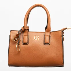 GEORGES RECH Sac thiffany avec porte clé doré avec médaillon 22x5x15cm Femme MARRON Online