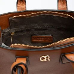 GEORGES RECH Sac thiffany avec porte clé doré avec médaillon 22x5x15cm Femme MARRON Online