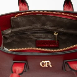 GEORGES RECH Sac thiffany avec porte clé doré avec médaillon 22x5x15cm Femme ROUGE Sale