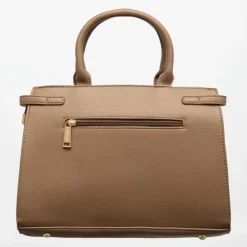 GEORGES RECH Sac thumette trapèze avec clip doré 32x13x22cm Femme MARRON CLAIR Online