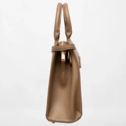 GEORGES RECH Sac thumette trapèze avec clip doré 32x13x22cm Femme MARRON CLAIR Online