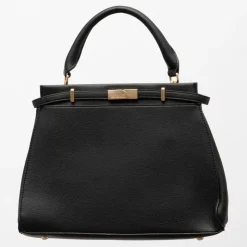 GEORGES RECH Sac tracie trapèze similicuir effet serpent 34,5x13x24cm Femme NOIR Sale