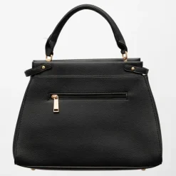 GEORGES RECH Sac tracie trapèze similicuir effet serpent 34,5x13x24cm Femme NOIR Sale