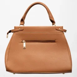 GEORGES RECH Sac tracie trapèze similicuir effet serpent 34,5x13x24cm Femme MARRON Hot