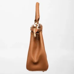 GEORGES RECH Sac tracie trapèze similicuir effet serpent 34,5x13x24cm Femme MARRON Hot