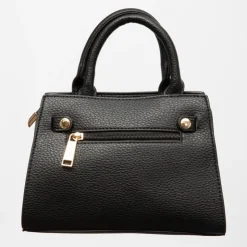 GEORGES RECH Sac trapèze tammaro 23x9x16,5cm similicuir grainé Femme NOIR Best