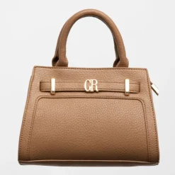 GEORGES RECH Sac trapèze tammaro 23x9x16,5cm similicuir grainé Femme MARRON Outlet