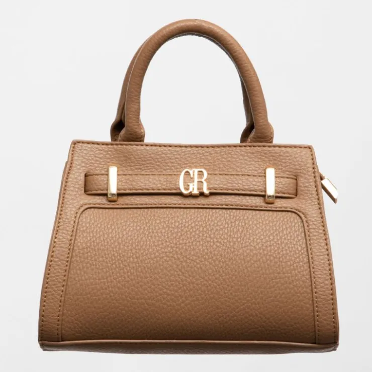 GEORGES RECH Sac trapèze tammaro 23x9x16,5cm similicuir grainé Femme MARRON Outlet