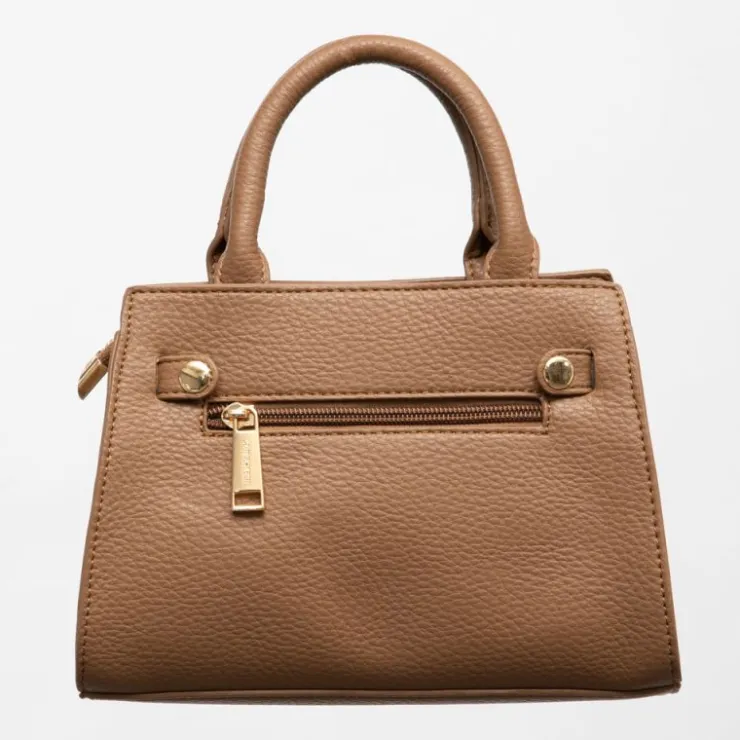 GEORGES RECH Sac trapèze tammaro 23x9x16,5cm similicuir grainé Femme MARRON Outlet