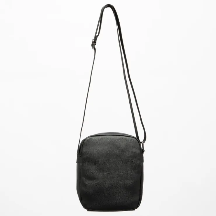 TORRENTE Sacoche avec anse ajustable similicuir 26x30x8cm Homme NOIR New