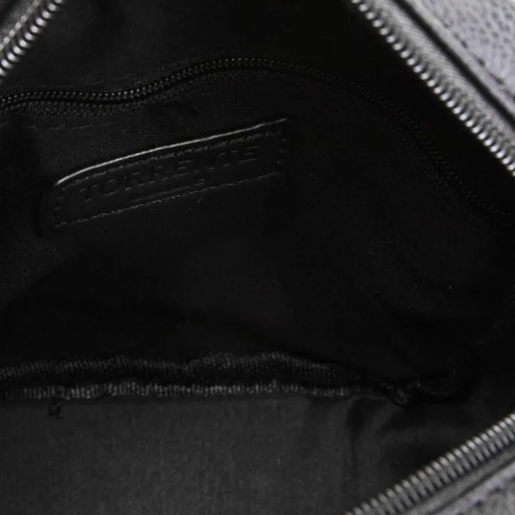 TORRENTE Sacoche avec anse ajustable similicuir 26x30x8cm Homme NOIR New