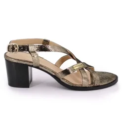 LES TROPEZIENNES PAR M.BELARBI Sandale à talon Lyma Femme NOIR Hot