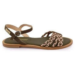 LES TROPEZIENNES PAR M.BELARBI Sandale à une bride tressée Lanou Femme KAKI Discount