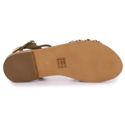 LES TROPEZIENNES PAR M.BELARBI Sandale à une bride tressée Lanou Femme KAKI Discount