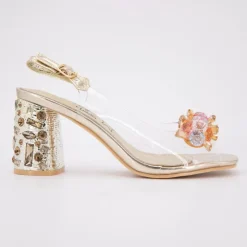 LAURA VITA Sandale a talon marlen02 35/41 Femme OR Sale