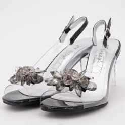 LAURA VITA Sandale a talon mira01 blanc 35/41 Femme NOIR Hot