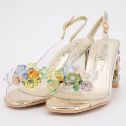 LAURA VITA Sandale a talon missy01 de 35/41 Femme OR Clearance