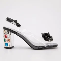 LAURA VITA Sandale a talon missy01 35/41 Femme NOIR New