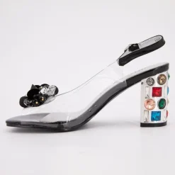 LAURA VITA Sandale a talon missy01 35/41 Femme NOIR New