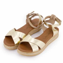 CARLA TORTOSA Sandale compense 14327 t36-41 Femme OR Sale