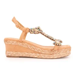 LAURA VITA Sandale compensee mareio11 t36/41 Femme BEIGE Sale