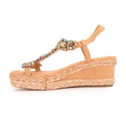 LAURA VITA Sandale compensee mareio11 t36/41 Femme BEIGE Sale