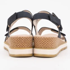 CAPRICE Sandale compensee nubuck olive 36/41 Femme BLEU FONCE Best