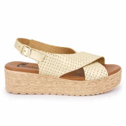 BIOSTOCK Sandale platefme grabado 1130 63358 t36/40 Femme OR