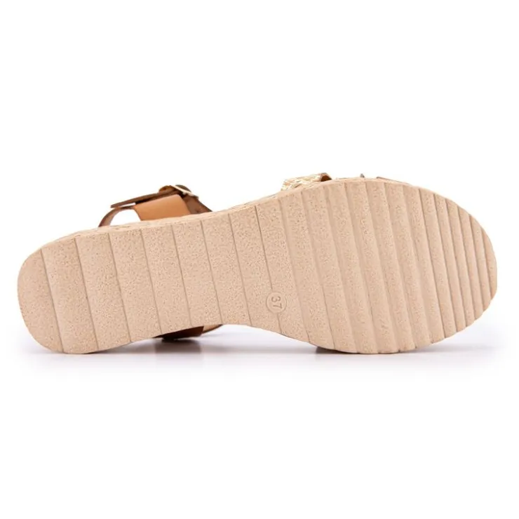BIOSTOCK Sandales à plateforme multi avellana Femme MARRON Online