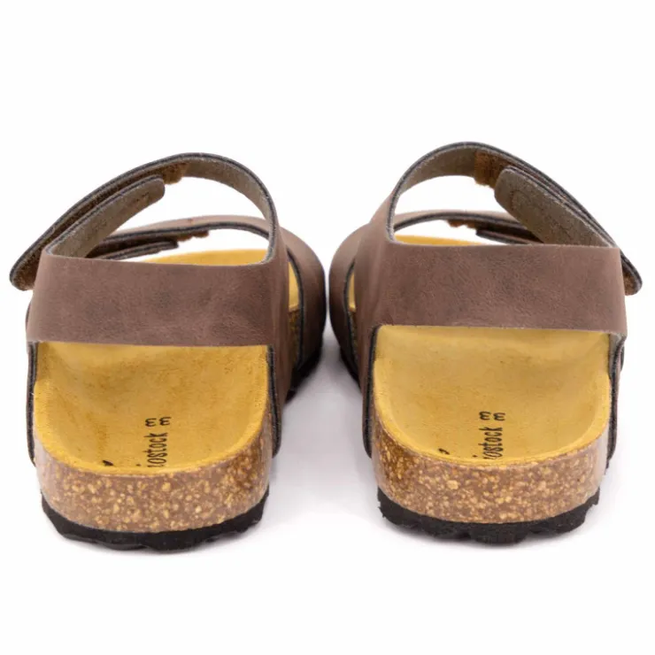 BIOSTOCK Sandales à scratch double bride Enfant MARRON Online