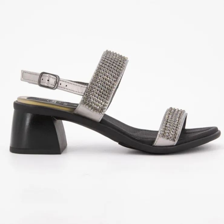 SCHOLL Sandales à talons es élysees à strass Femme NOIR