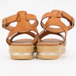 CARLA TORTOSA Sandales a plateforme leo/avellana 14678 t36/41 Femme MARRON Hot