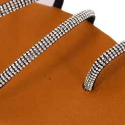 CARLA TORTOSA Sandales brides à strass cristale en cuir Femme NOIR Outlet