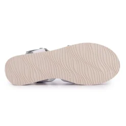 BIOSTOCK Sandales compensées à brides larges Femme BLANC Discount