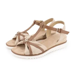 TOM TAILOR Sandales compensées avec corde semelle blanche Femme BEIGE Outlet